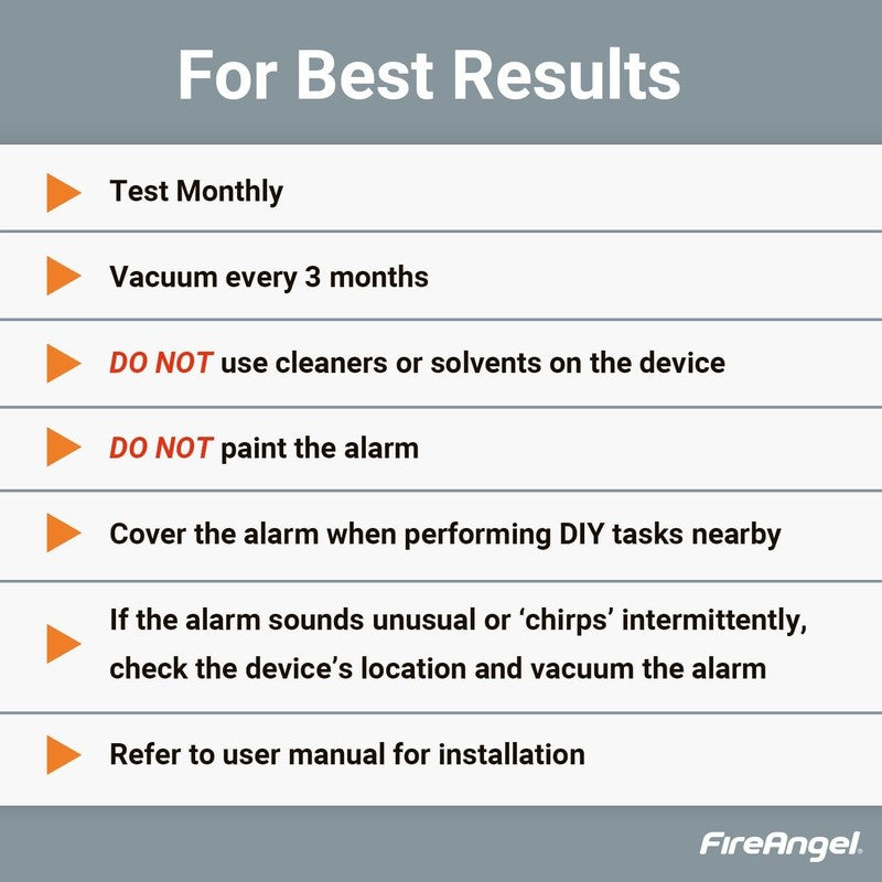 FireAngel Combination Smoke and Carbon Monoxide Alarm for Home