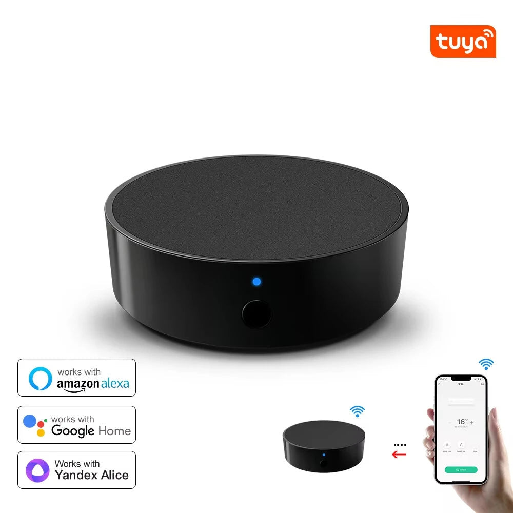 WiFi IR Remote Controller for TV/AC — Tuya/Smart Life, Alexa