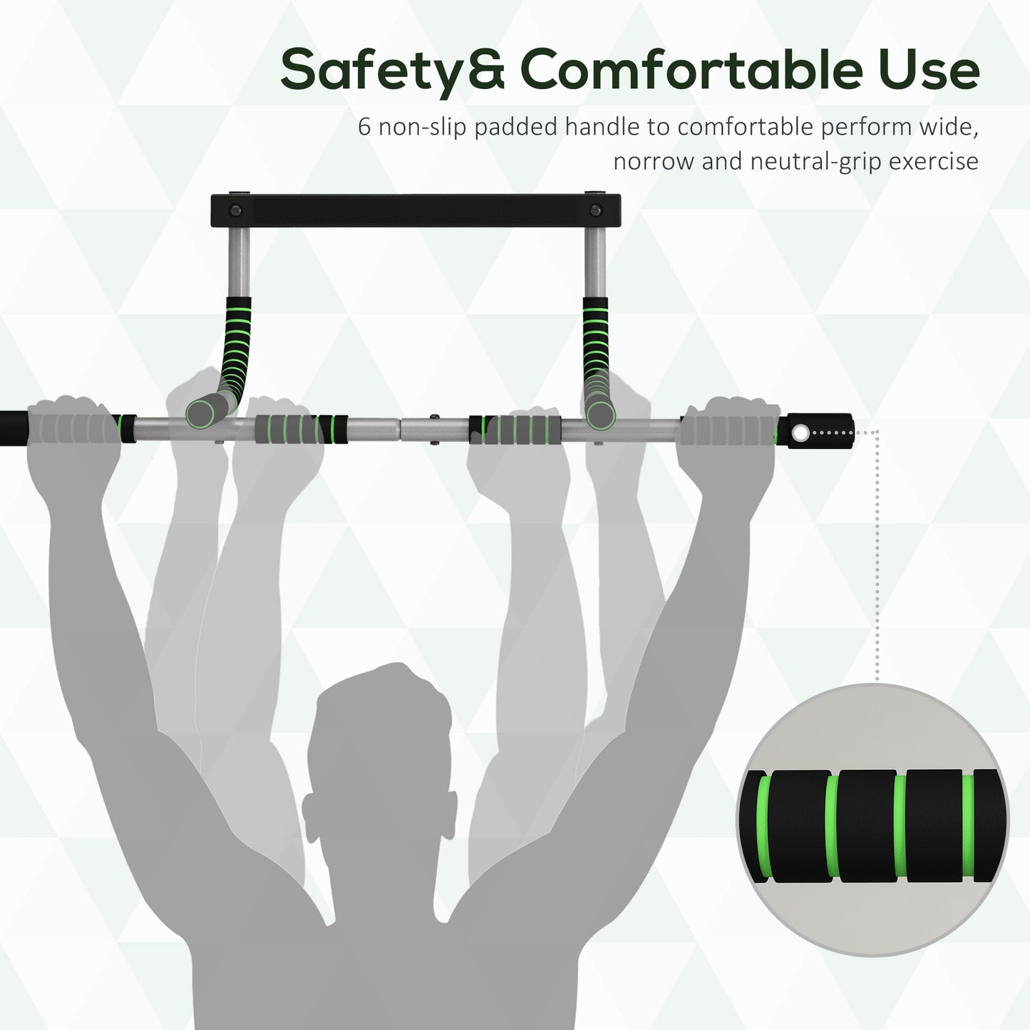 Doorway Pull Up Bar for Home Gym — Upper Body Workout, No Drilling