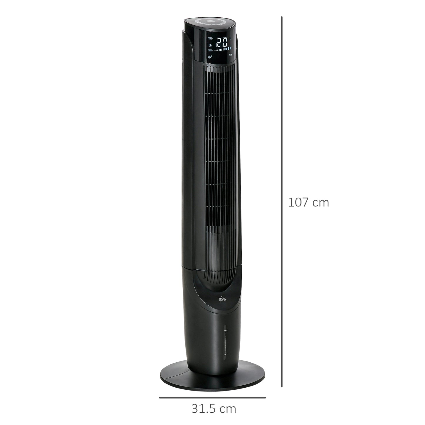 Portable evaporative air cooler with ice box, 4 modes & 3 speeds