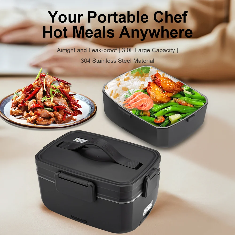 3L Electric Lunch Box 90W – Large Portable Food Warmer