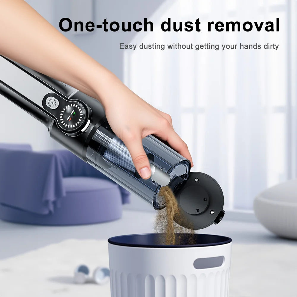 Cordless Handheld Vacuum Cleaner with Digital Display – 16000Pa 65W 5V