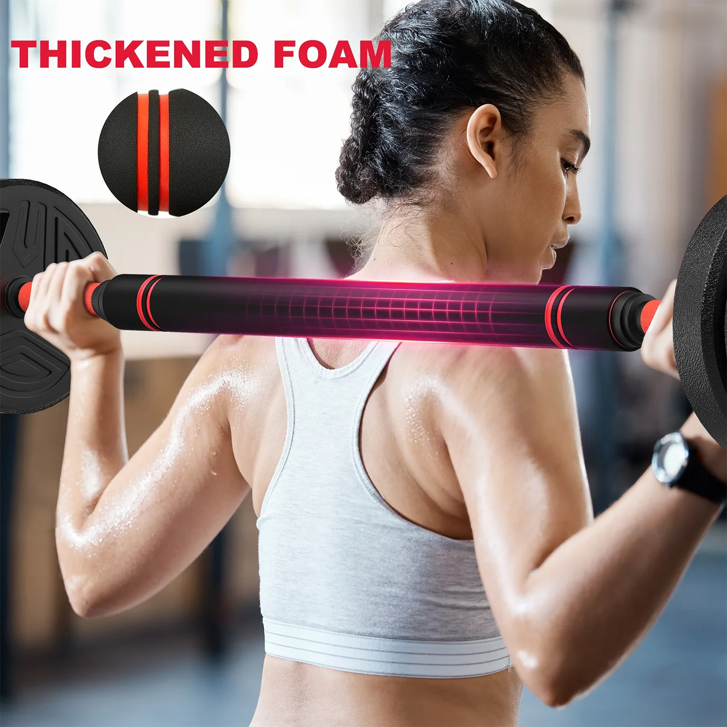 20kg 3-in-1 Dumbbell Set with Barbell Bar – Adjustable, Space-Saving