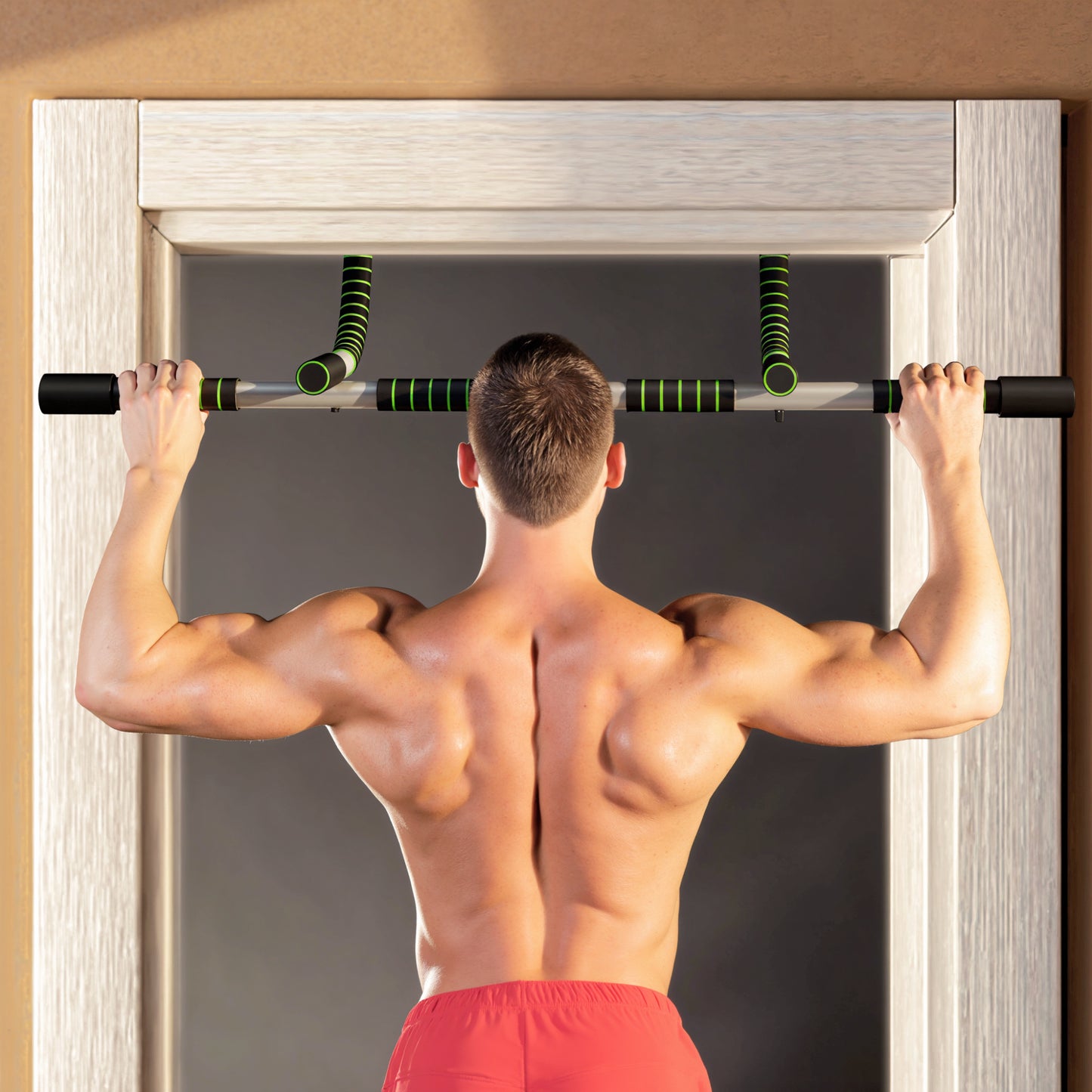 Doorway Pull Up Bar for Home Gym — Upper Body Workout, No Drilling