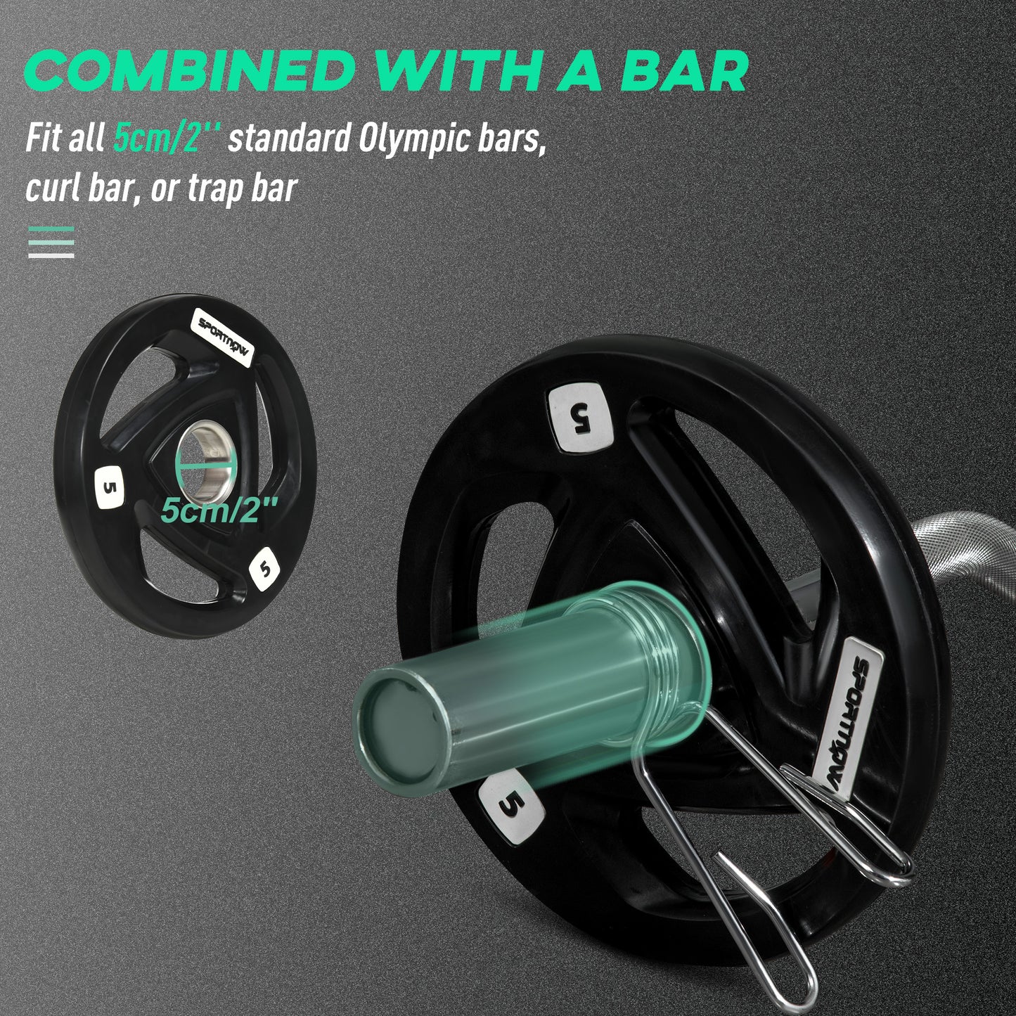 SPORTNOW Lat Pull Down Cable System for Home Gym – 50kg Capacity
