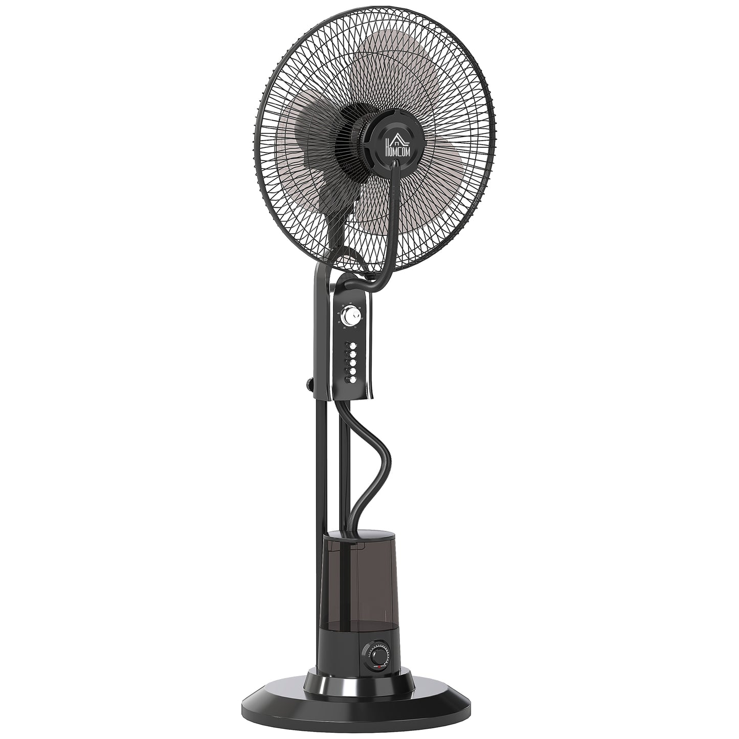 Pedestal Misting Fan with Ultrasonic Spray, 70° Oscillation