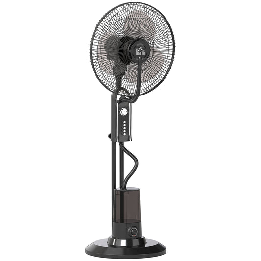 Pedestal Misting Fan with Ultrasonic Spray, 70° Oscillation