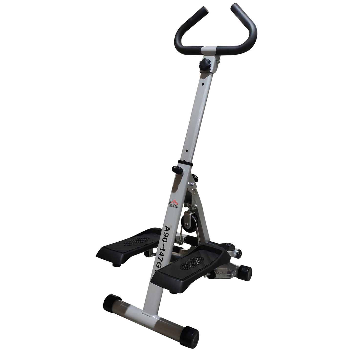 Foldable Stepper with Adjustable Handlebar & LCD Display