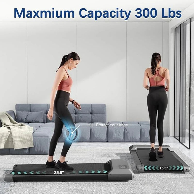 2.5HP Treadmill 350lb Capacity | AI Training App | LED Display