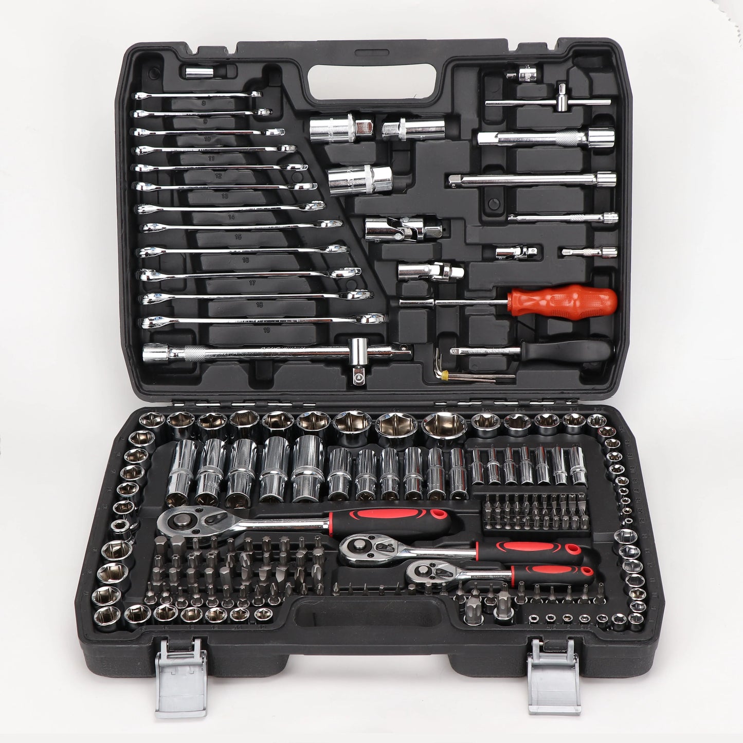 216-Piece Professional Socket Set with Case — 1/2, 1/4 & 3/8 in