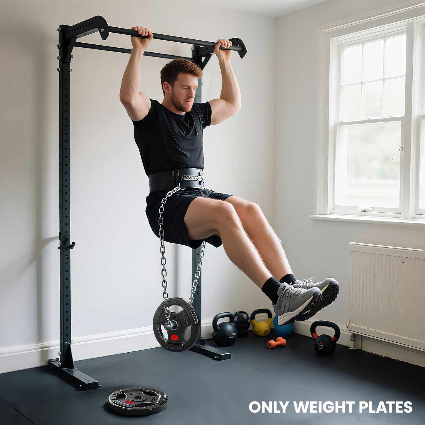 2 x 15 kg Olympic Weight Plates with PVC Coating & Grip Holes