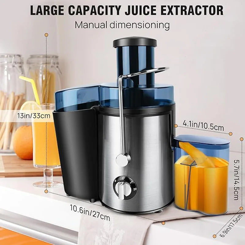 1000W Juicer with 3” Feed Chute – Easy Clean, 2-Speed