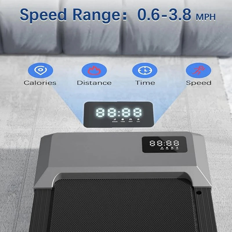 2.5HP Treadmill 350lb Capacity | AI Training App | LED Display