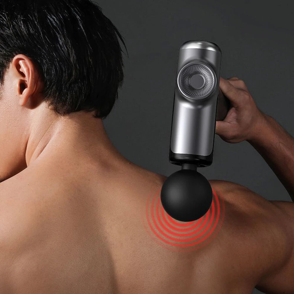 Lenovo Massage Gun with Case – 8 Heads, 99 Levels, 13kg Force