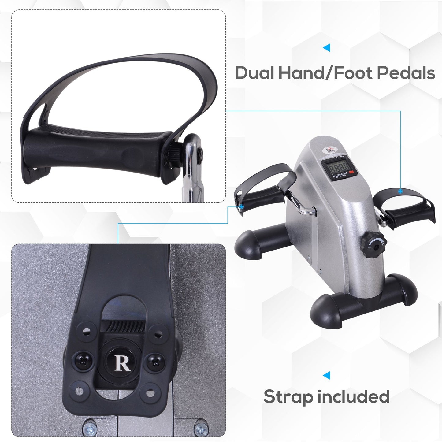Under Desk Mini Exercise Bike – Low-Impact Arm & Leg Workout