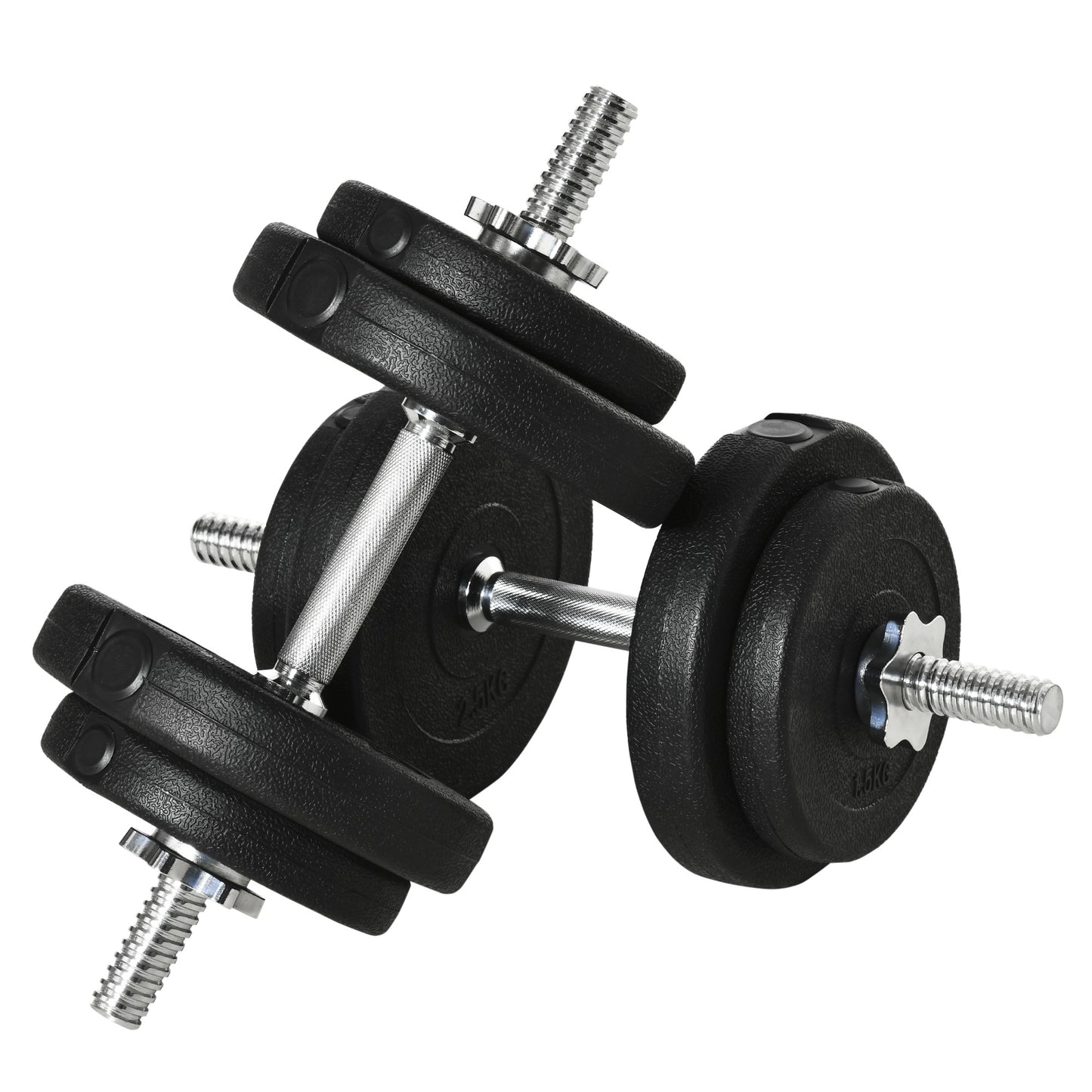 20kg Adjustable Dumbbell Set with 4x2.5kg & 4x1.5kg Weights