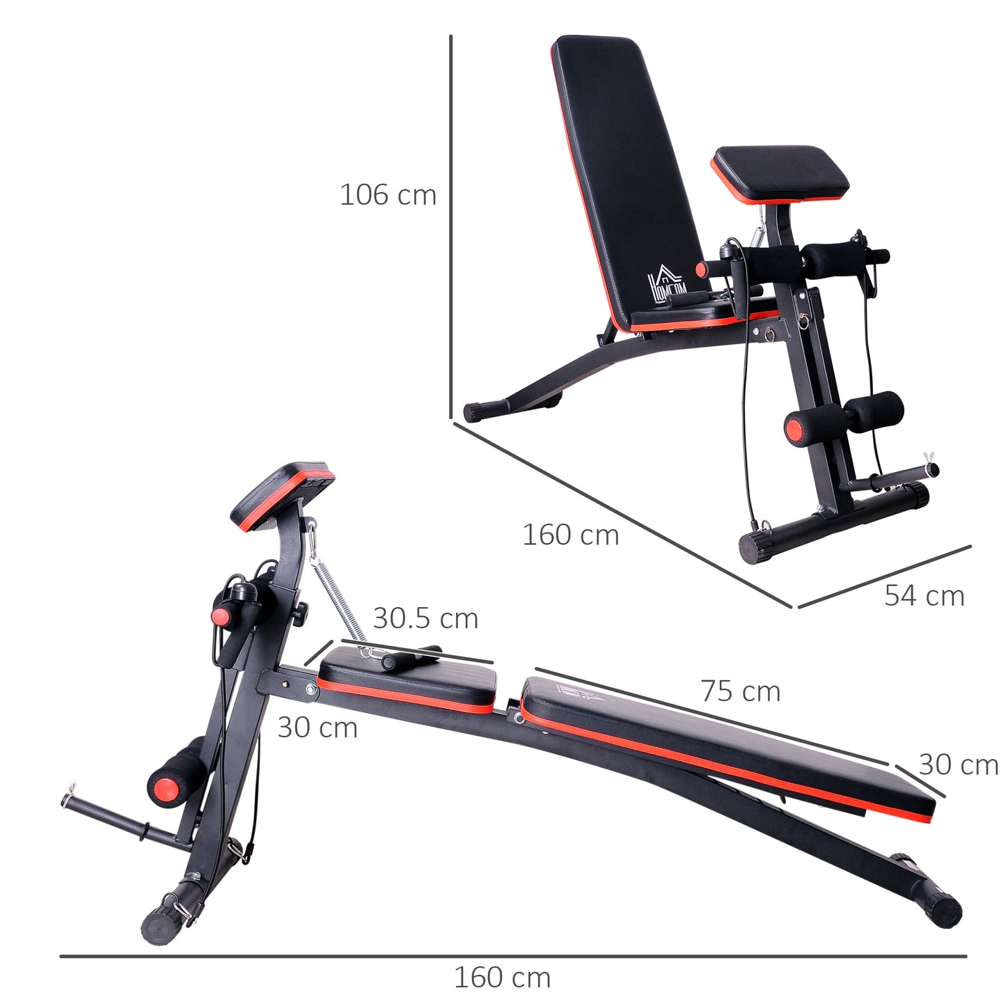 Foldable Dumbbell Bench with 7-Position Backrest & 120kg Capacity