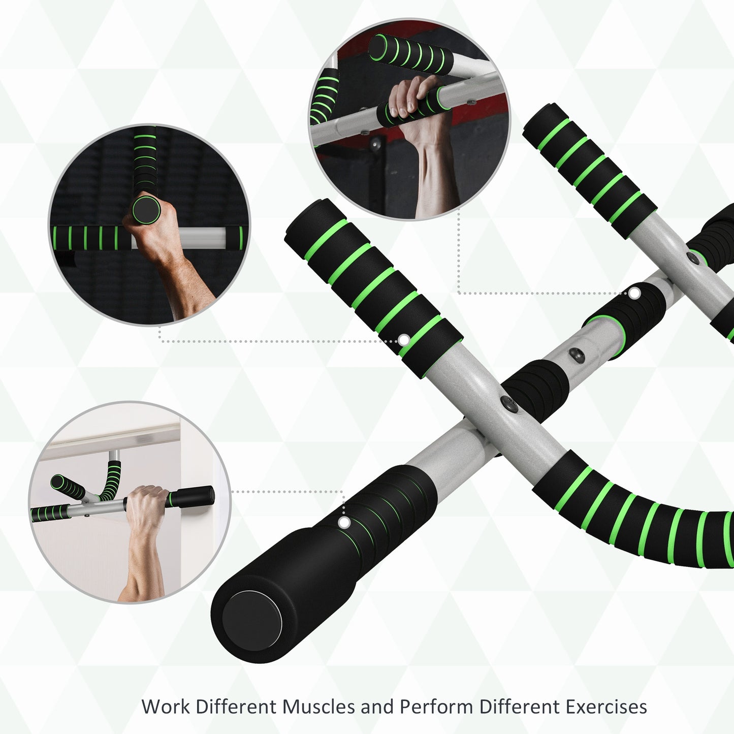 Doorway Pull Up Bar for Home Gym — Upper Body Workout, No Drilling
