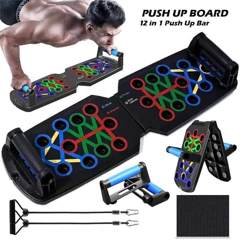 Push Up Board – Colour-Coded 4-Area Portable Fitness Trainer