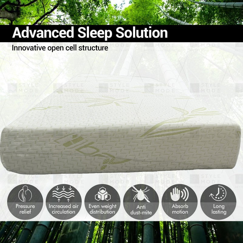 Bamboo Memory Foam Mattress Topper – Soft & Cooling