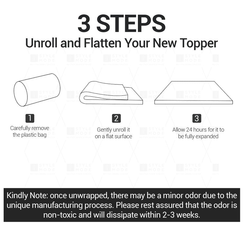 Bamboo Memory Foam Mattress Topper – Soft & Cooling