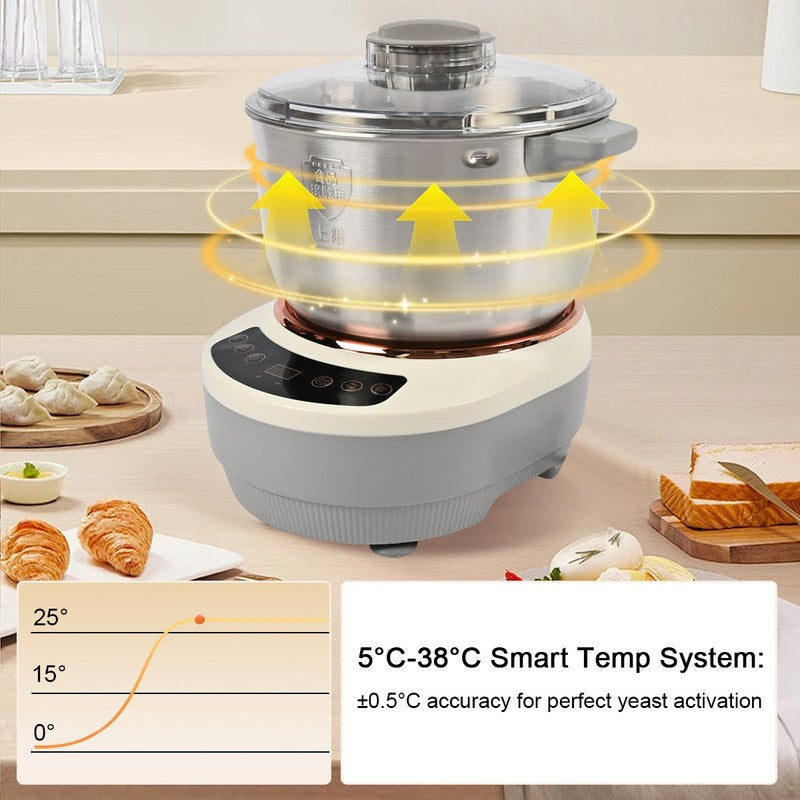 7L Electric Dough Mixer with Ferment Function – AI Knead