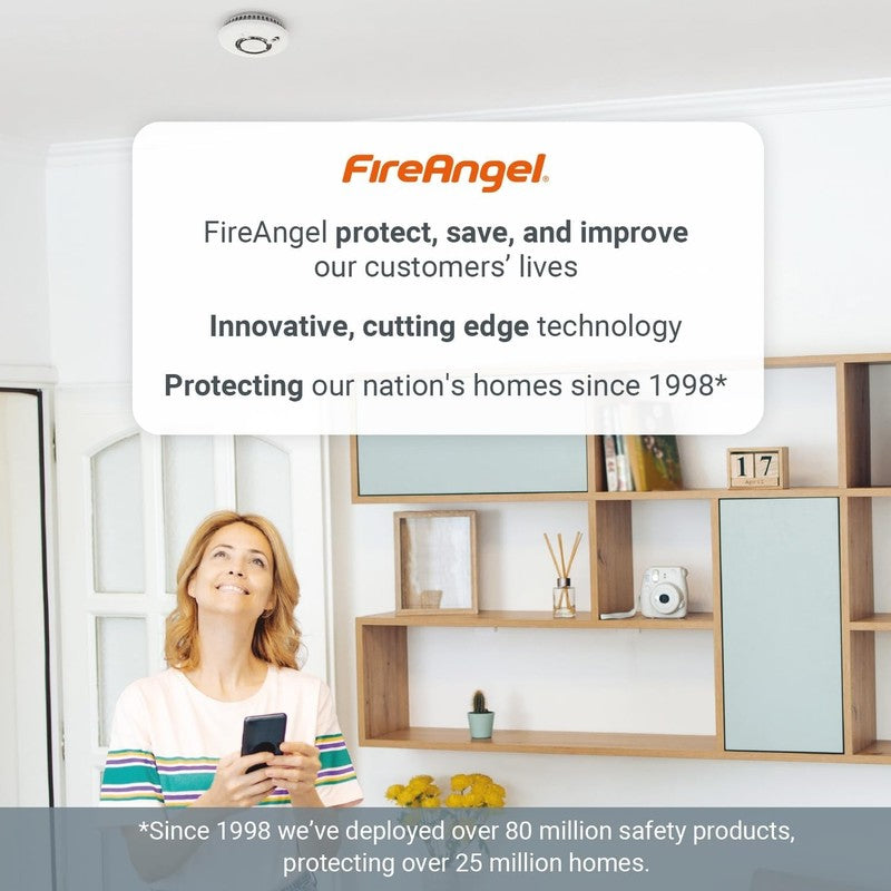 FireAngel Combination Smoke and Carbon Monoxide Alarm for Home