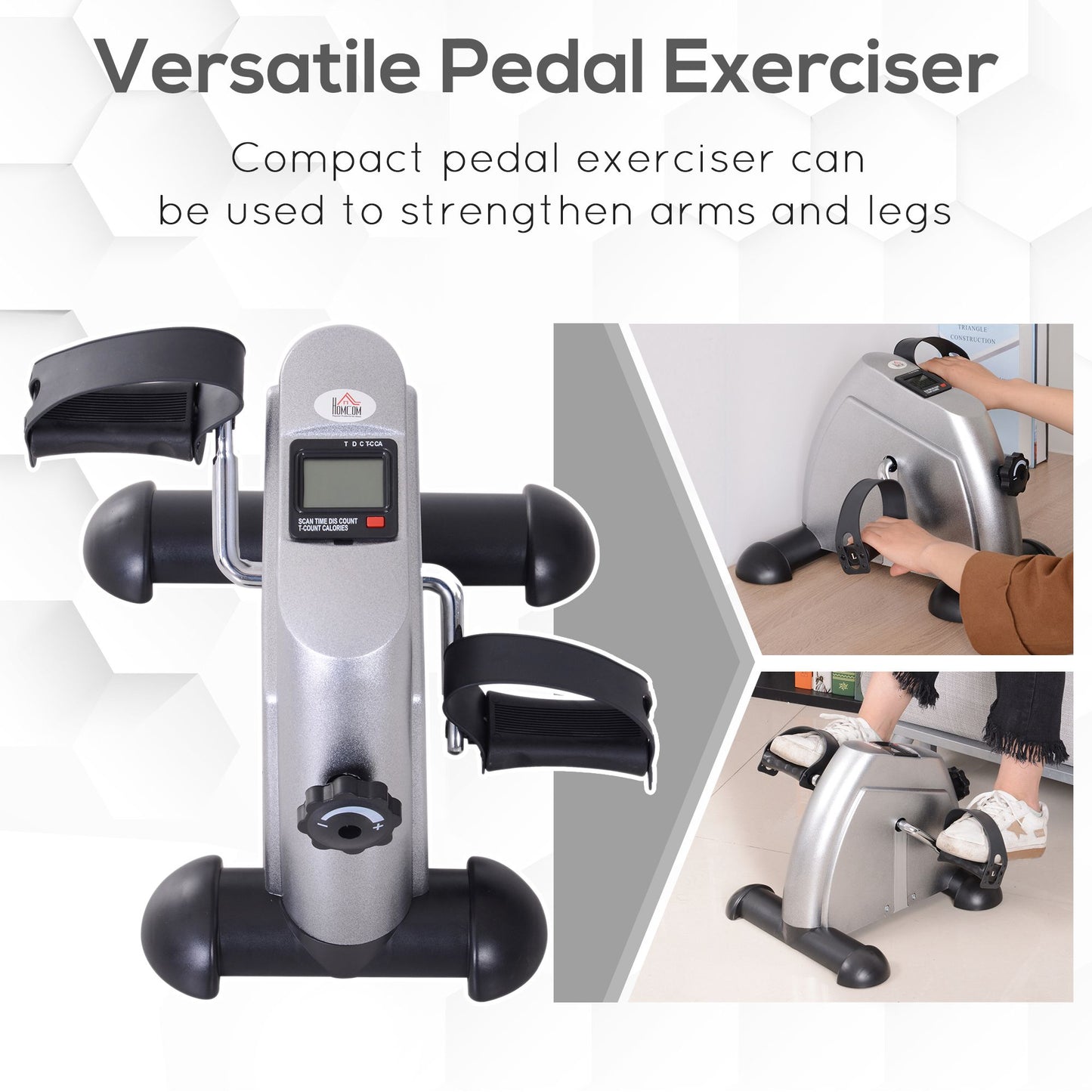 Under Desk Mini Exercise Bike – Low-Impact Arm & Leg Workout