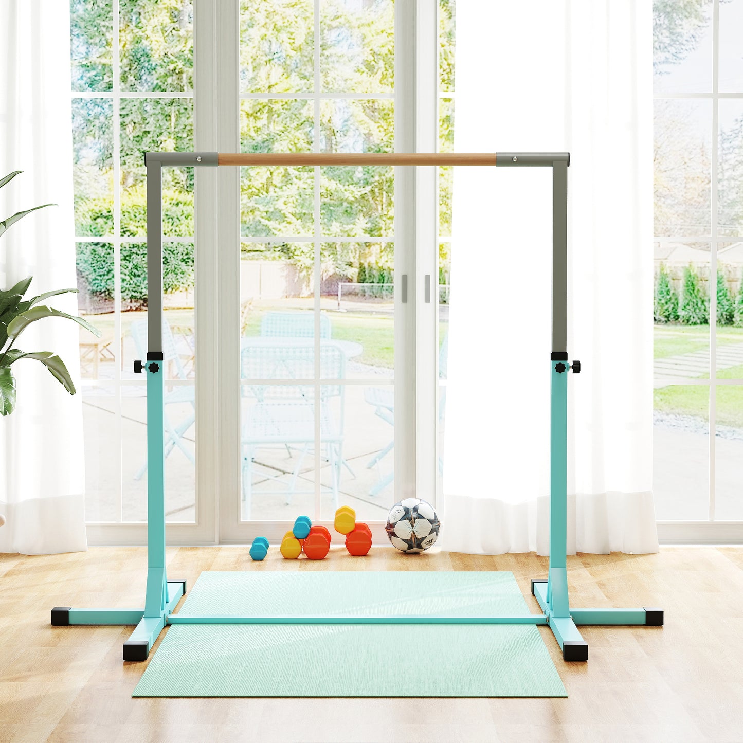 Height Adjustable Kids Gymnastics Bar – 13 Levels, 92–150 cm