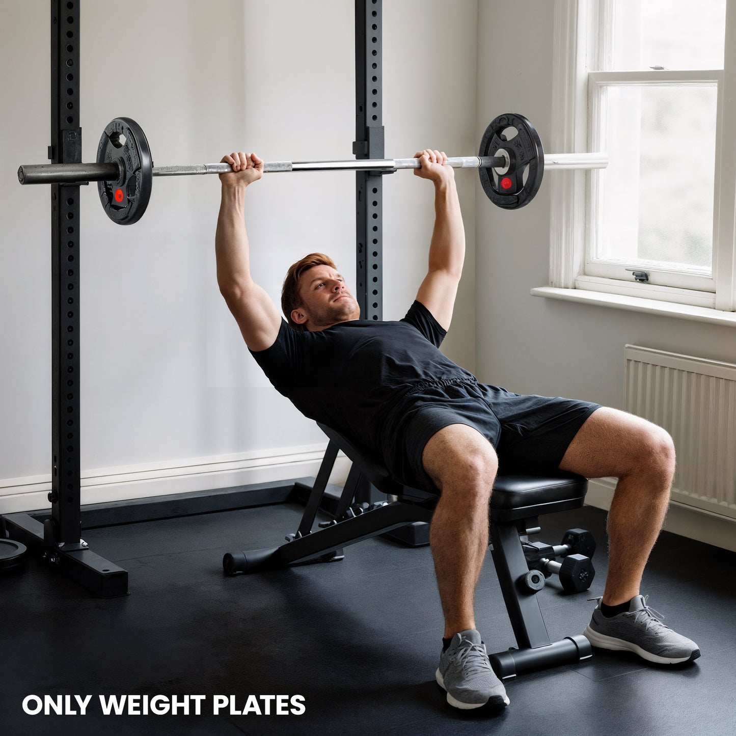 2 x 15 kg Olympic Weight Plates with PVC Coating & Grip Holes